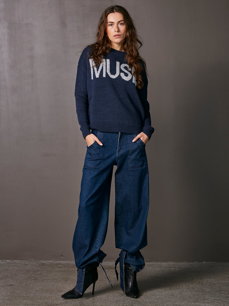 NÜ Pull TAMIA Tricots 482 Classic Navy Mix