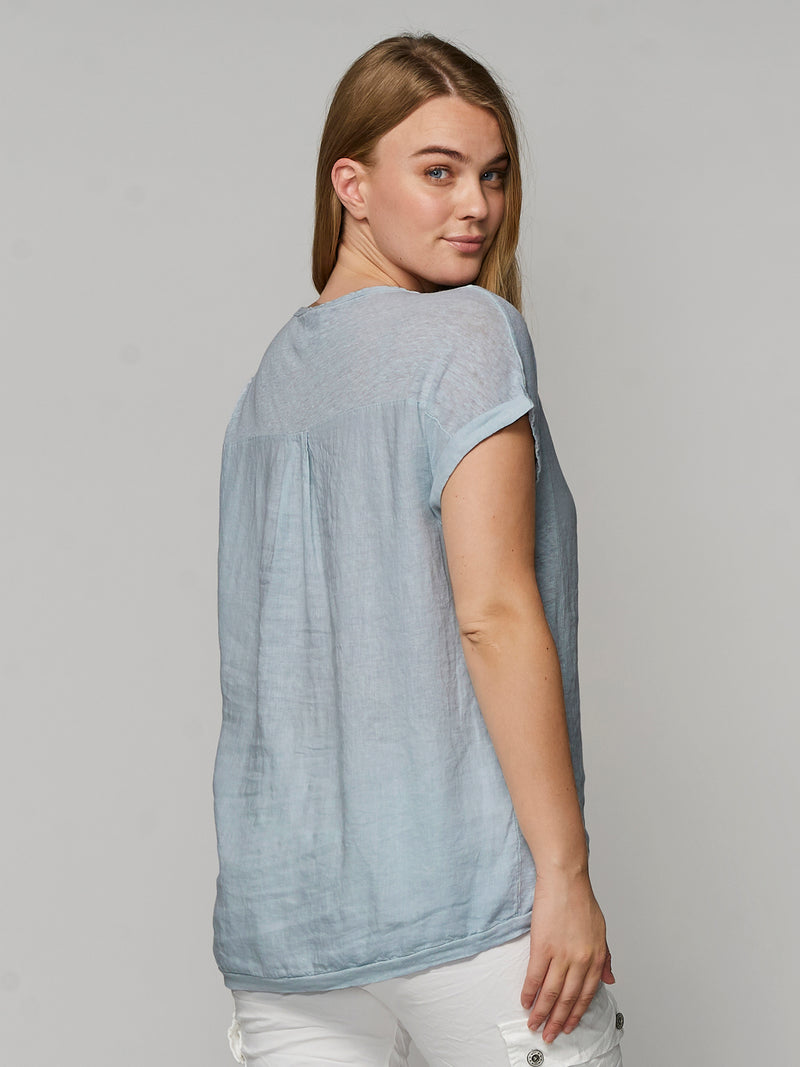 NÜ Blouse LUISA Blouses 483 Light Blue