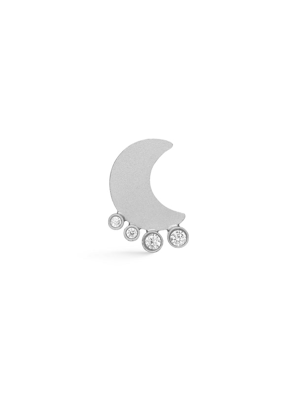 NÜ Boucle d'oreille Moons n°5 Jewellery 022 Silver