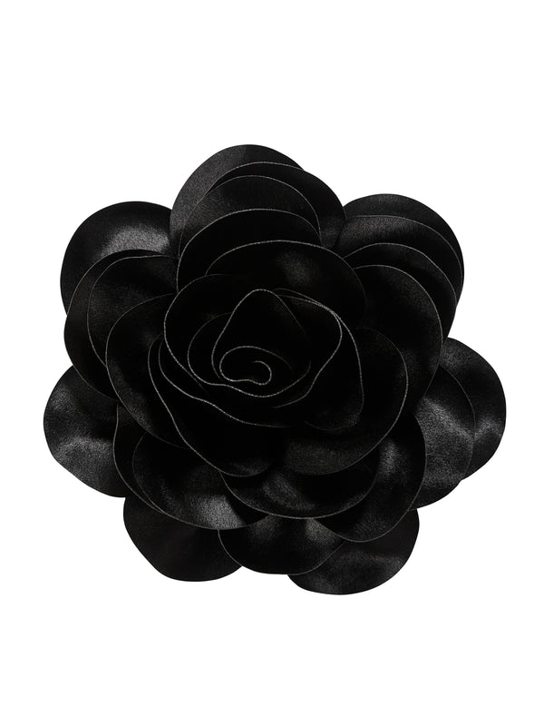 NÜ Broche de fleur VERICA Accessoires Noir