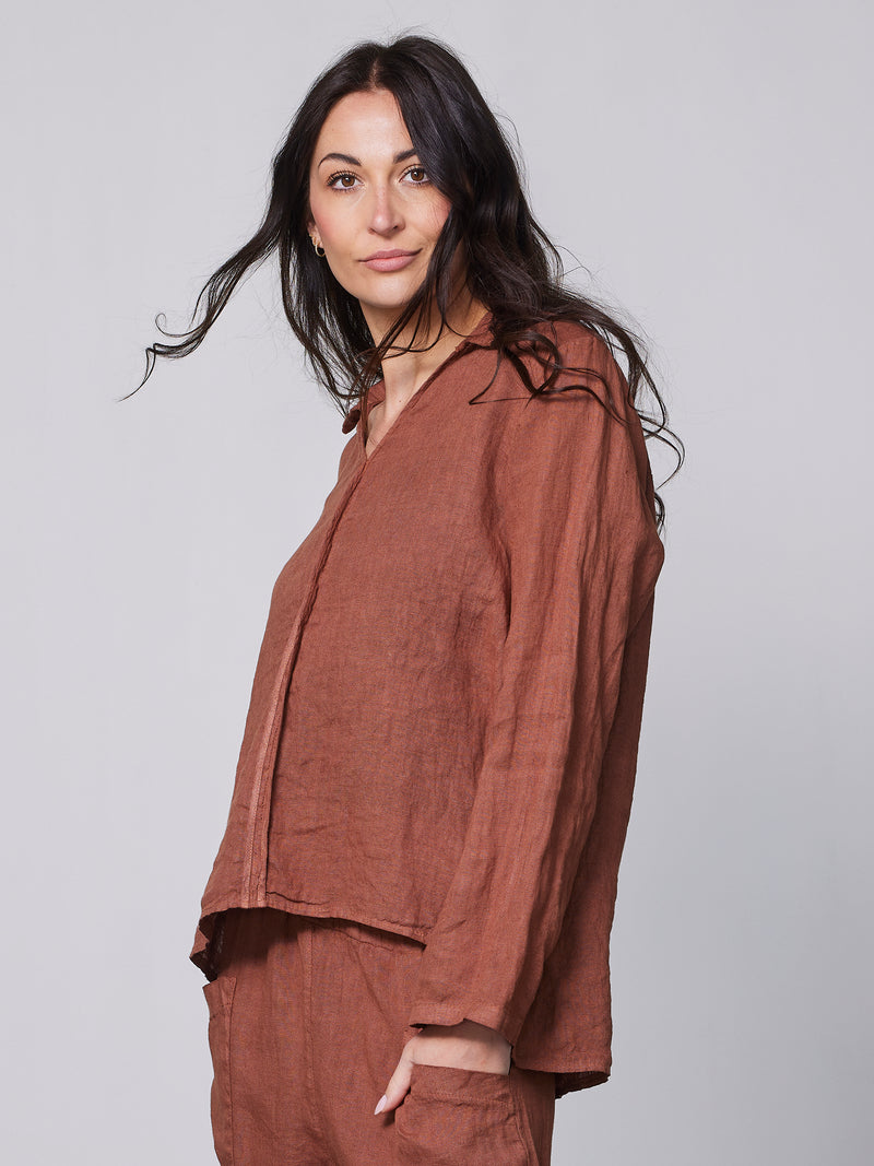 NÜ Chemise POLETTE Chemises 286 Mocca Mousse