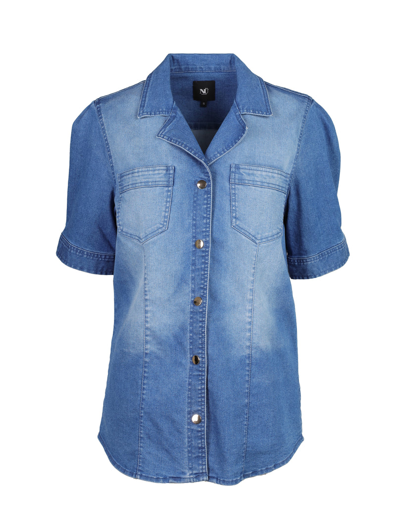 NÜ Chemise en jean TAIA Chemises 481 Denim blue