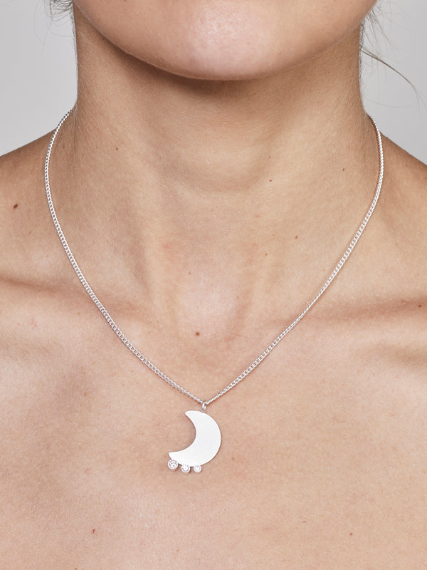 NÜ Collier Moons n° 2 Jewellery 022 Silver