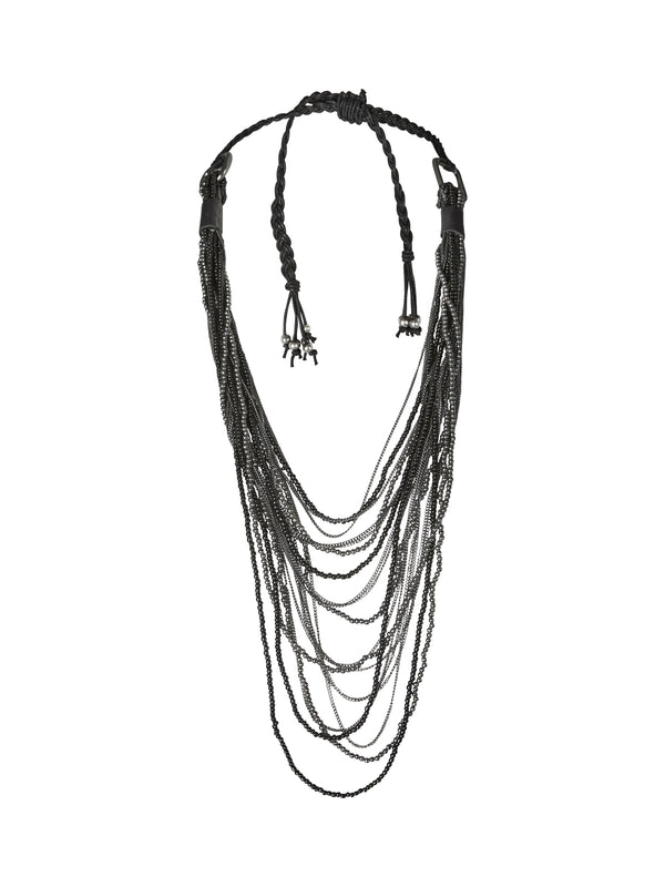 NÜ Collier tressé YANA Accessoires Noir