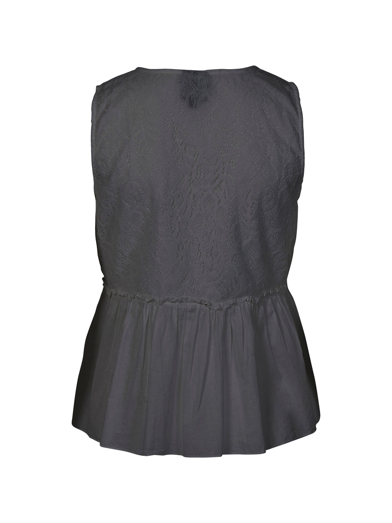 NÜ Haut ZELMA Débardeurs et t-shirts 987 dark grey