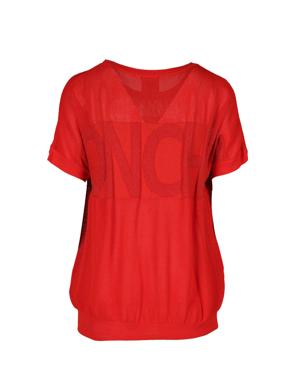 NÜ Haut avec texte TOPSY Hauts et t-shirts 627 Bright red