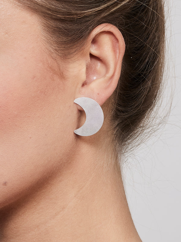 NÜ Moons n° 4 Boucle d'oreille Large Jewellery 022 Silver