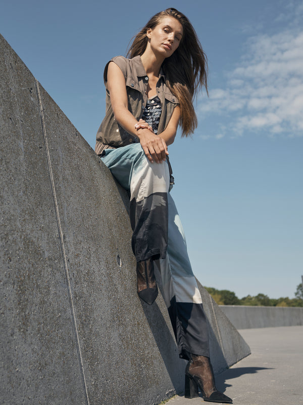 NÜ Pantalon ELINA YOLA Pantalons 230 Mud mix