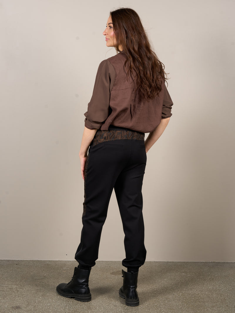 NÜ Pantalon VESTA Pantalons 224 Dark Brown