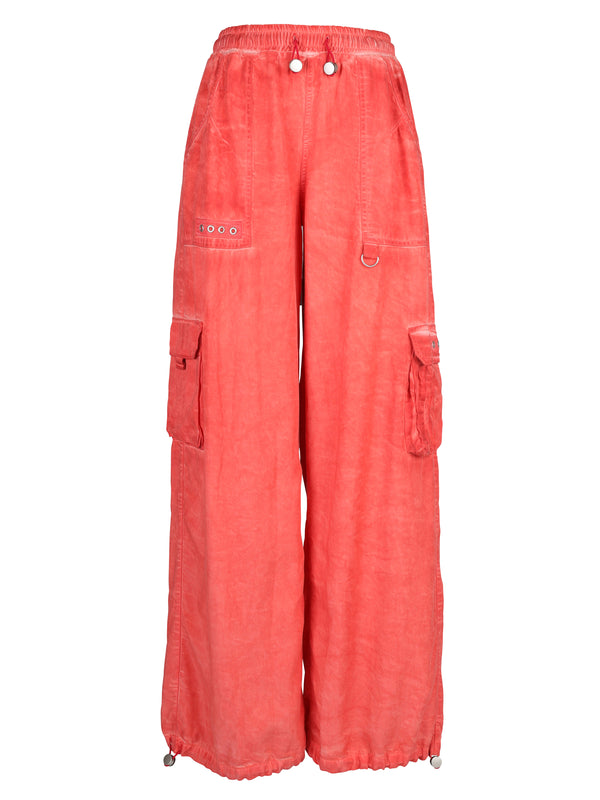 NÜ Pantalon avec effet teinture à froid TERRA Pantalons 627 Bright red