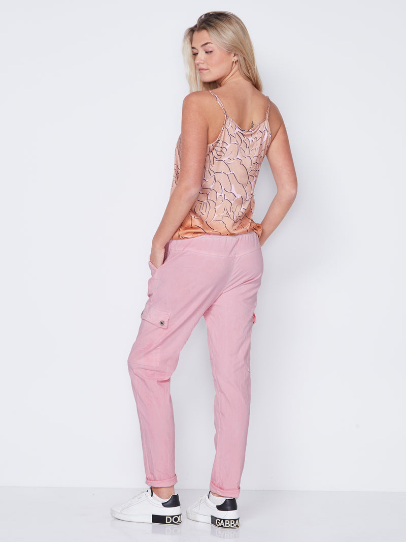 NÜ Pantalon cargo CARMEN Pantalons 634 Pink Mist