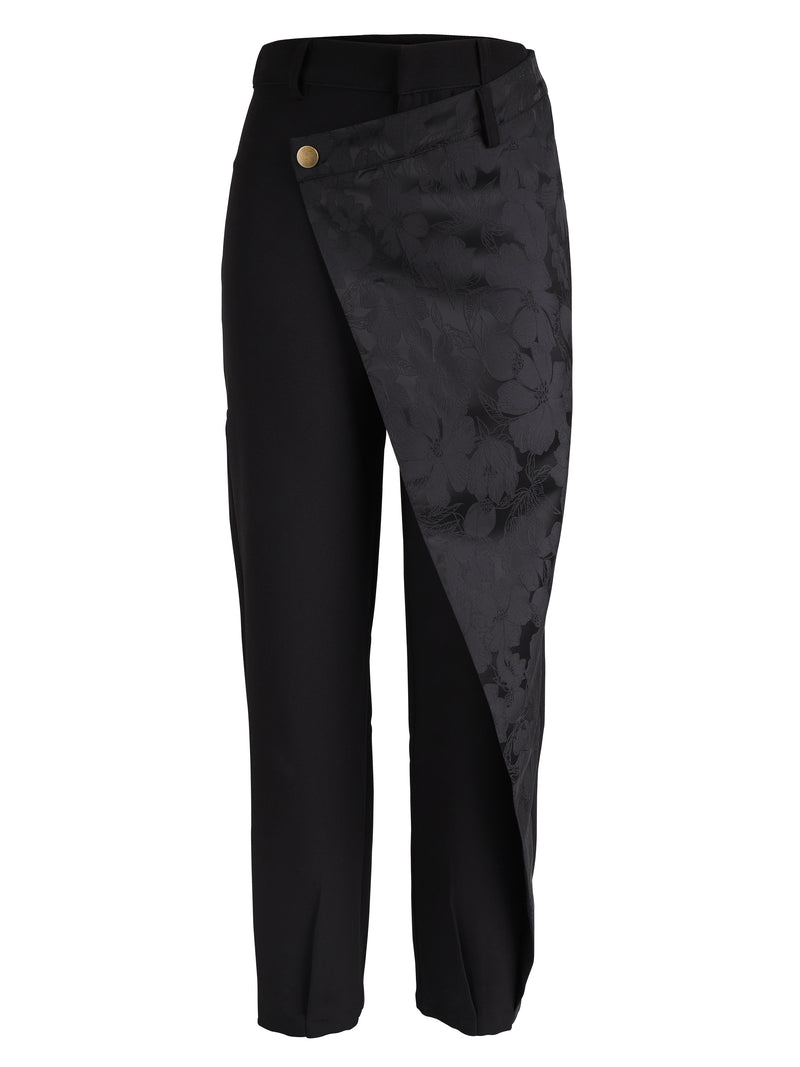 NÜ Pantalon drapé XAVIA Pantalons Noir