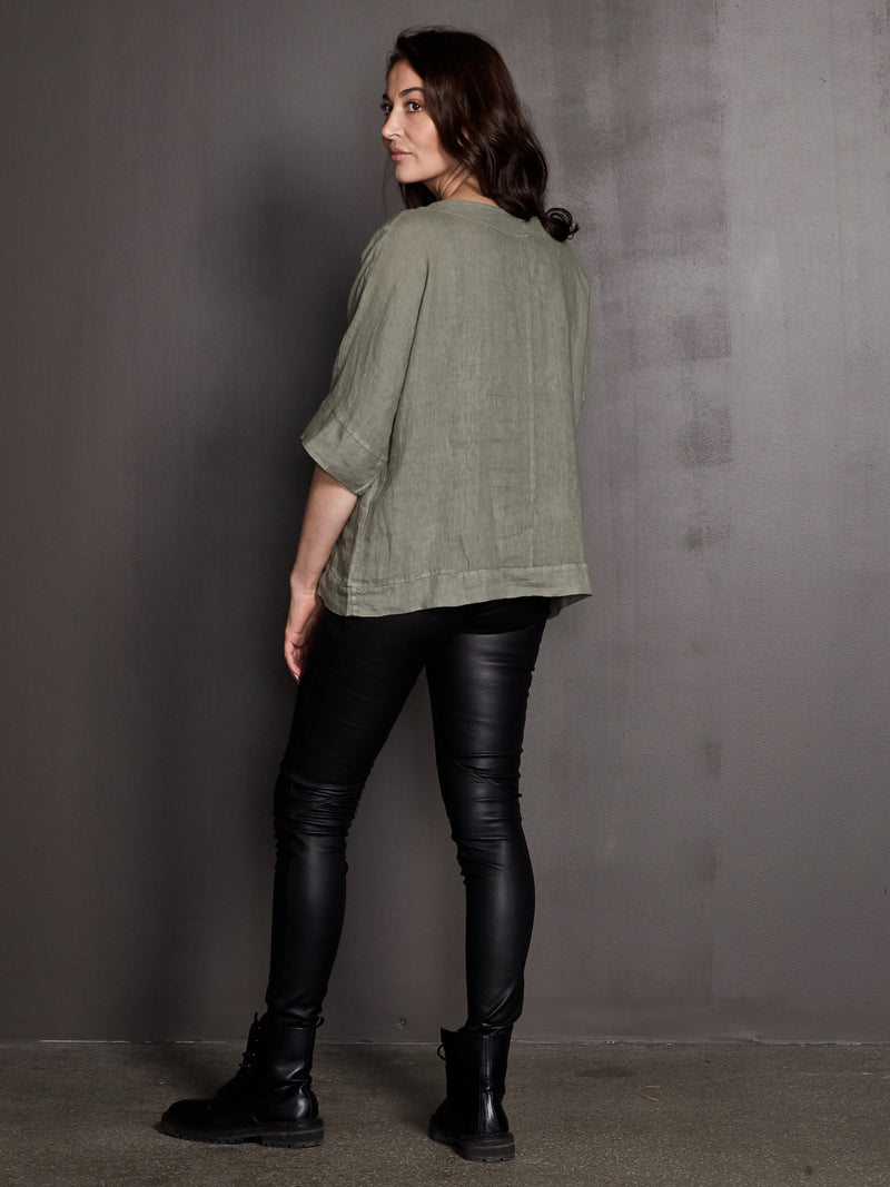 NÜ Chemise POLETTE Hauts et t-shirts 393 Army