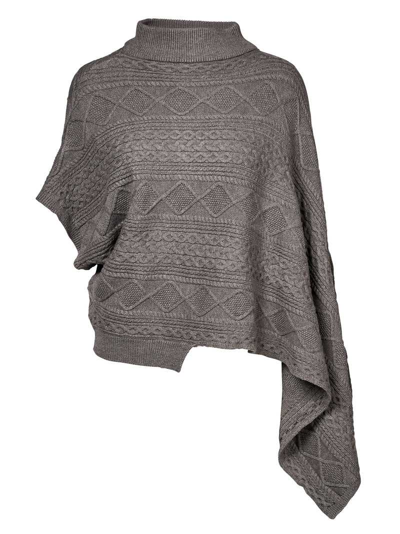 NÜ Poncho tricoté VILNA Ponchos 968 Statue melange