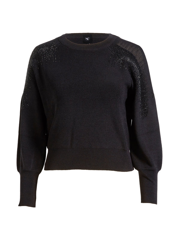 NÜ Pull en tricot XIAO Chemisiers Noir