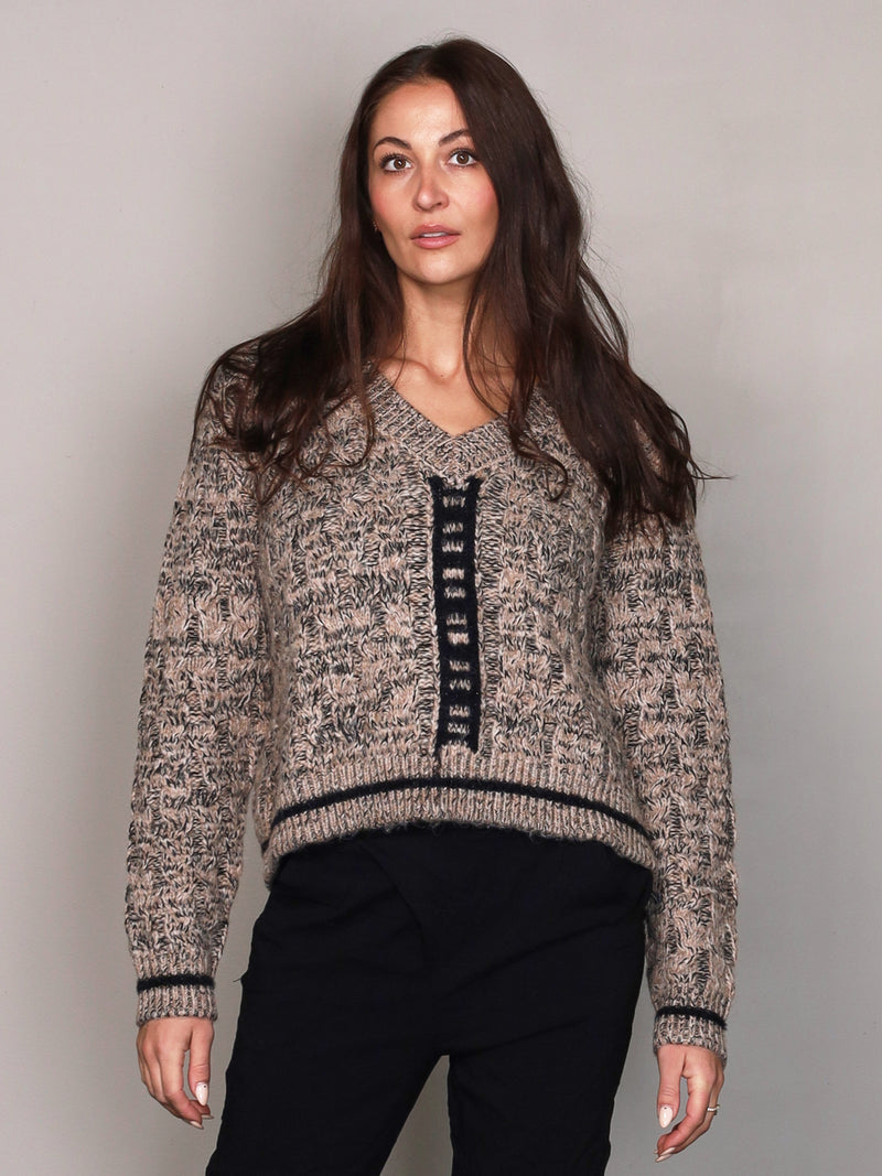 NÜ Pull en tricot XIN Chemisiers 151 Elm Wood mix