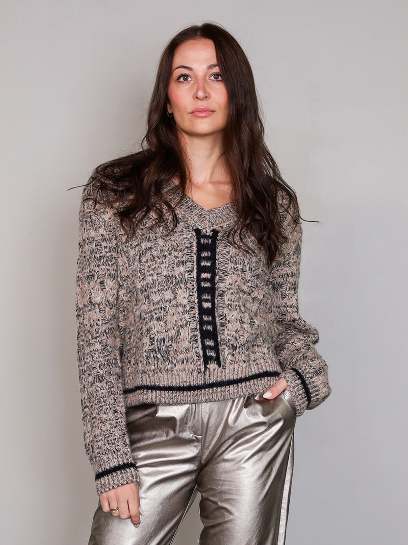 NÜ Pull en tricot XIN Chemisiers 151 Elm Wood mix