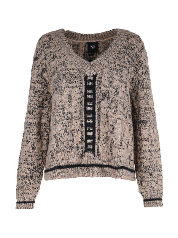 NÜ Pull en tricot XIN Chemisiers 151 Elm Wood mix