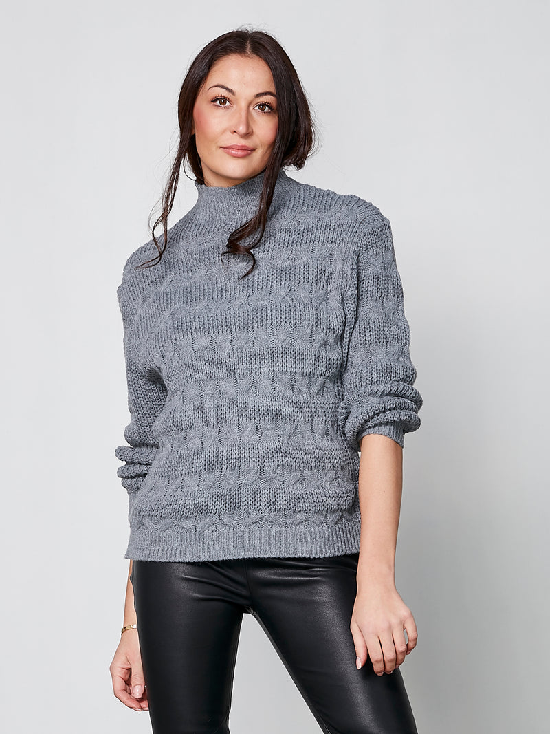 NÜ Pull en tricot YASMIN Chemisiers 901 Grey