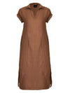 NÜ Robe en lin POLETTE Robes 286 Mocca Mousse