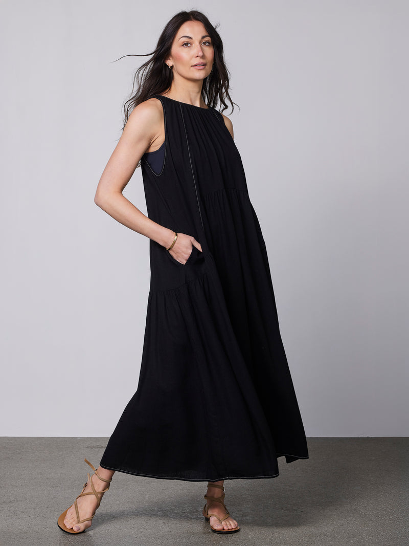 NÜ Robe longue ZITA Robes Noir