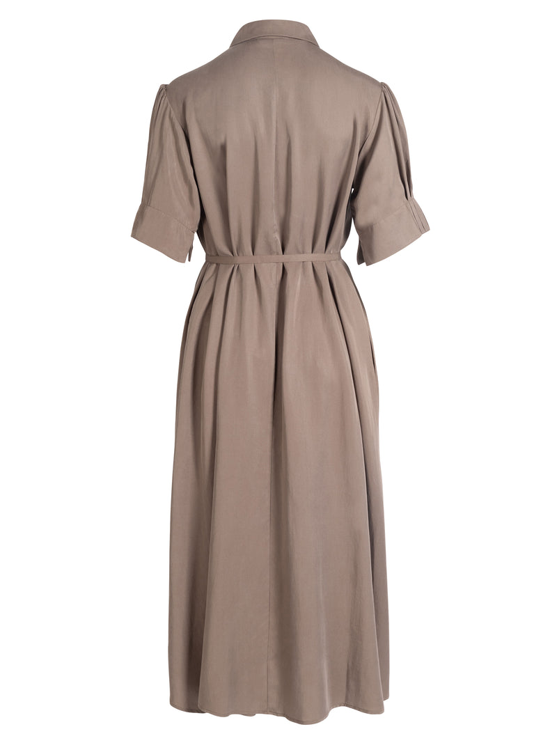 NÜ Robe plissée YMKE Robes 230 Mud