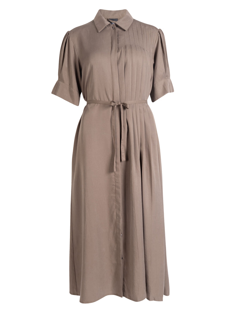 NÜ Robe plissée YMKE Robes 230 Mud