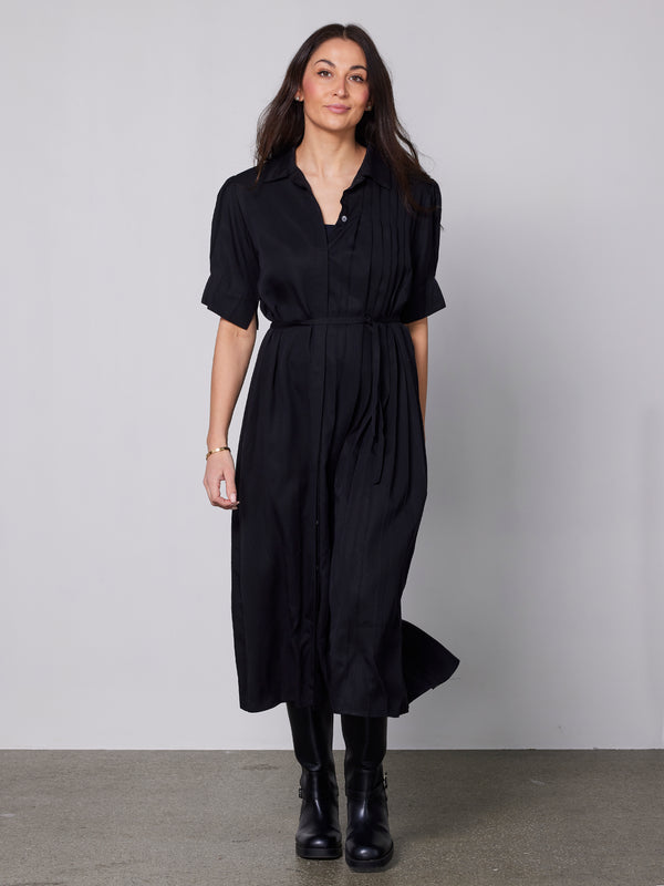 NÜ Robe plissée YMKE Robes Noir