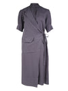 NÜ Robe portefeuille YMKE Robes 989 iron grey