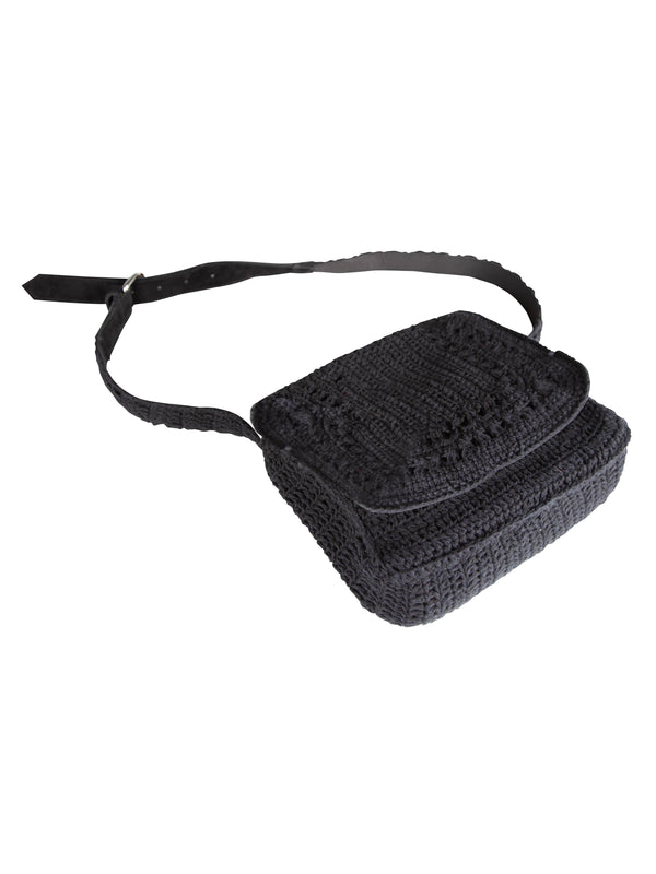 NÜ Sac banane au crochet MIRLI Sacs Noir