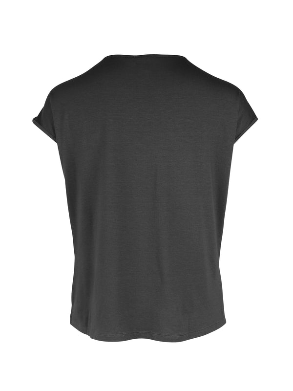 NÜ T-shirt YASMI col en V Débardeurs et t-shirts Noir