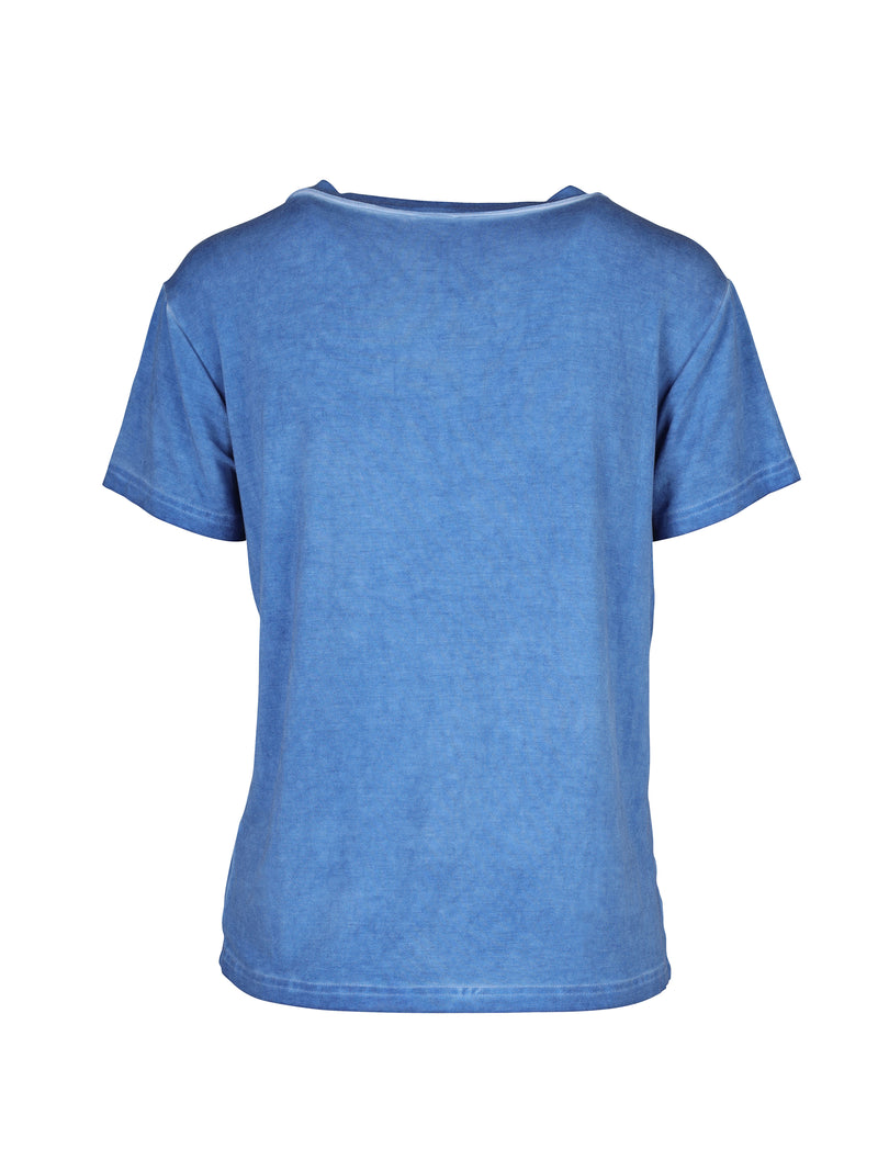 NÜ T-shirt à col en V TENNA Hauts et t-shirts 434 fresh blue