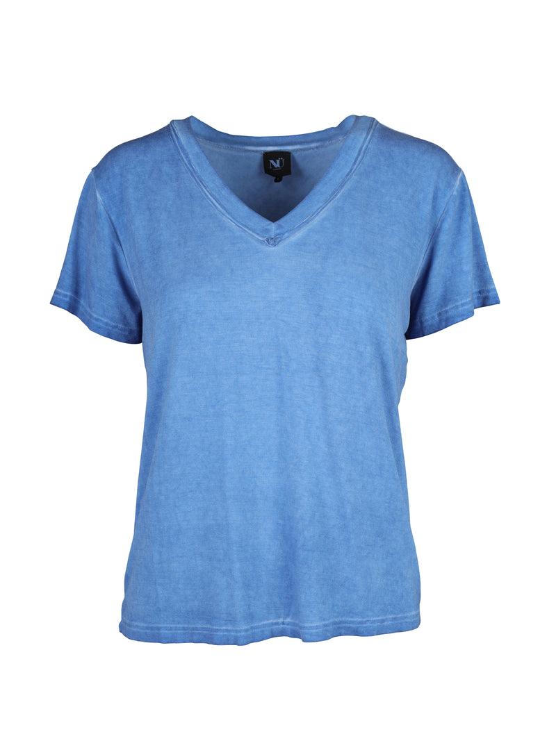 NÜ T-shirt à col en V TENNA Hauts et t-shirts 434 fresh blue