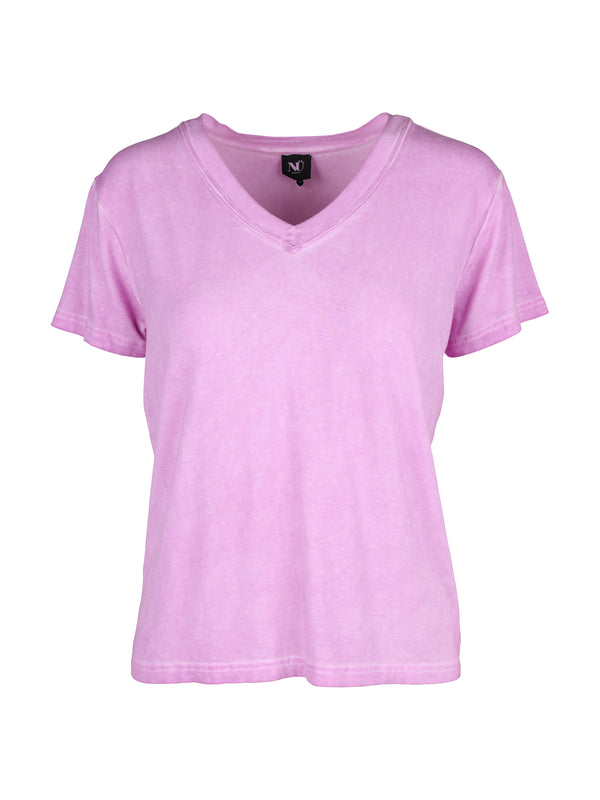 NÜ T-shirt à col en V TENNA Hauts et t-shirts 634 Pink Mist