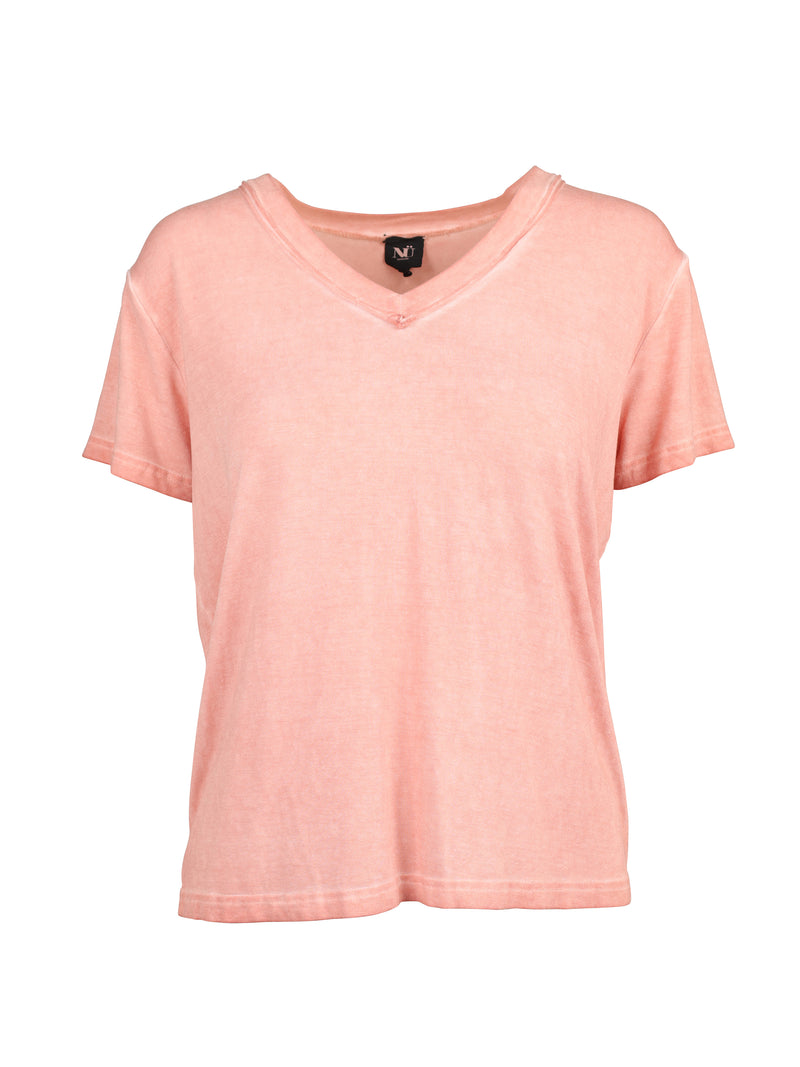NÜ T-shirt à col en V TENNA Hauts et t-shirts 652 soft blush