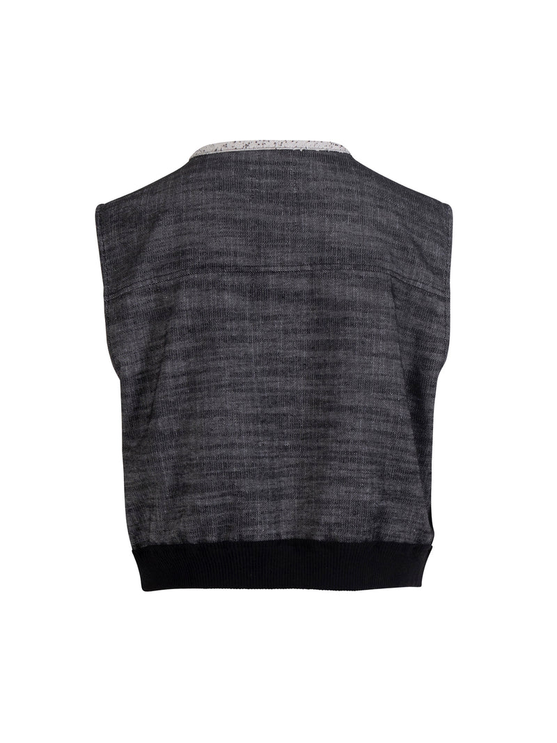 NÜ Veste en lin ZILMA Gilets 150 Sand mix