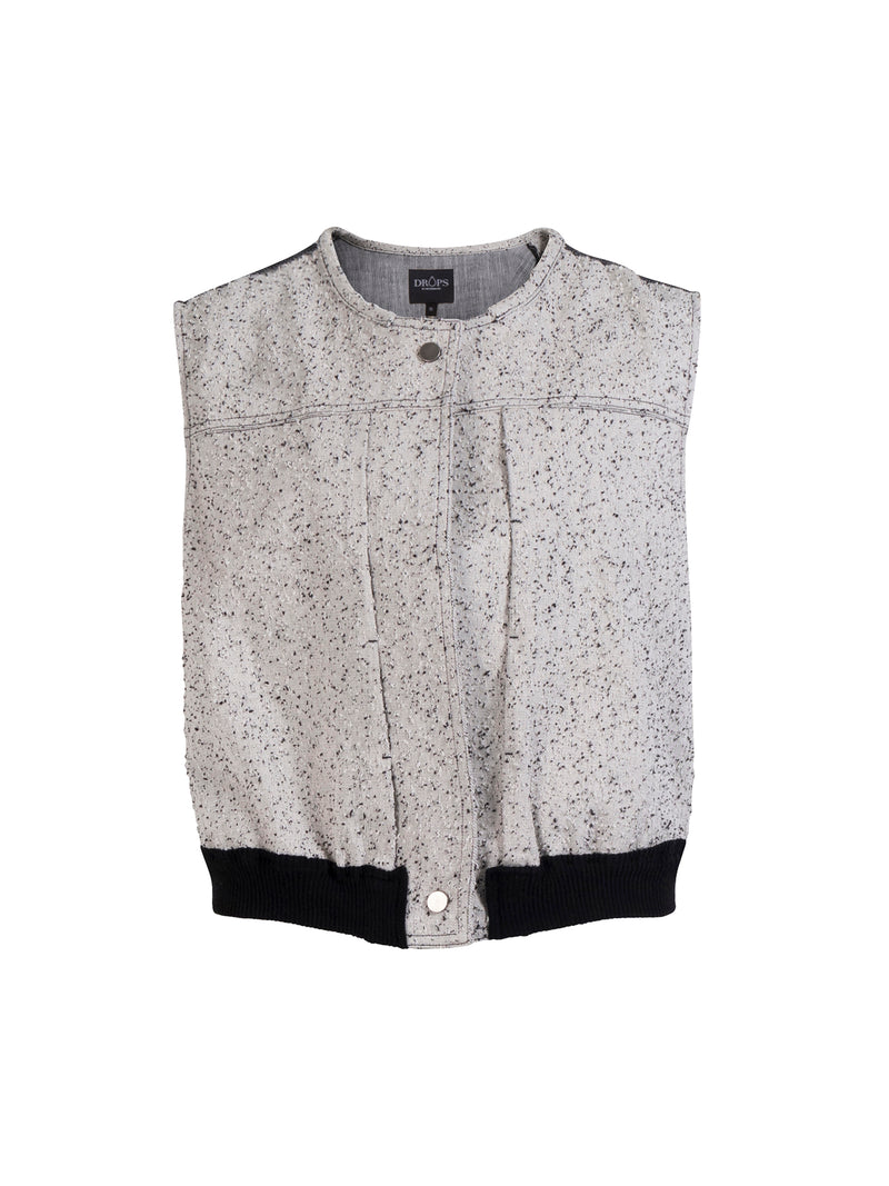 NÜ Veste en lin ZILMA Gilets 150 Sand mix