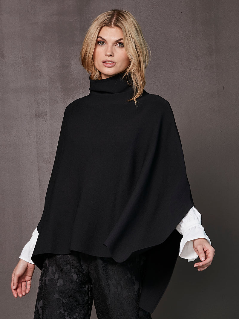 NÜ XIAO poncho Ponchos Noir