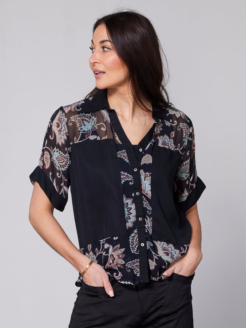 NÜ YDUN shirt Chemises 000 Black mix