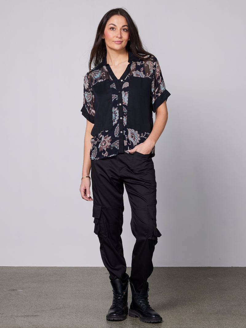 NÜ YDUN shirt Chemises 000 Black mix