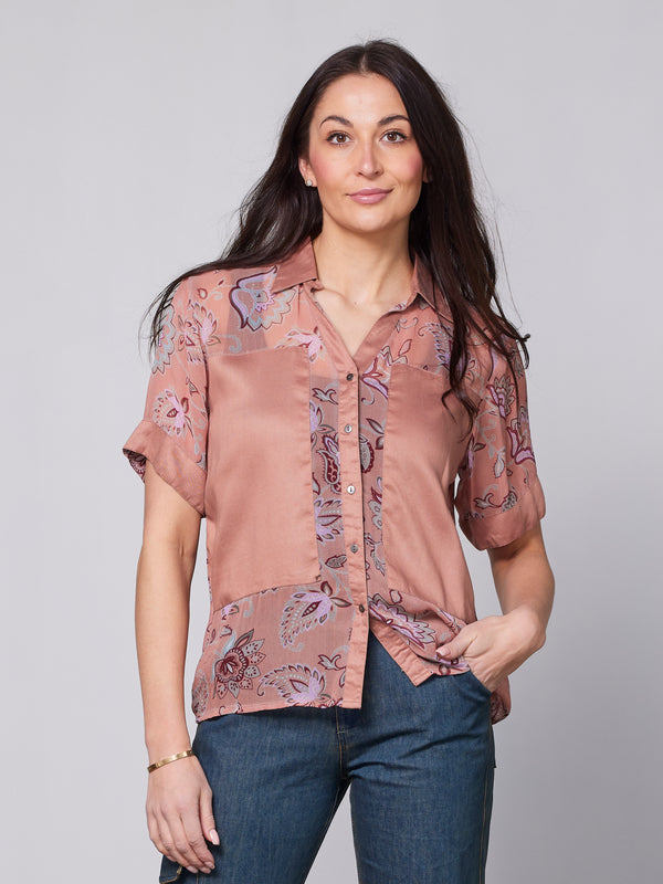 NÜ YDUN shirt Chemises 646 Peach Puff mix