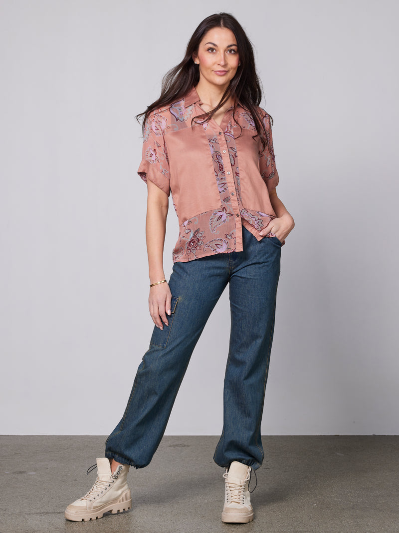 NÜ YDUN shirt Chemises 646 Peach Puff mix