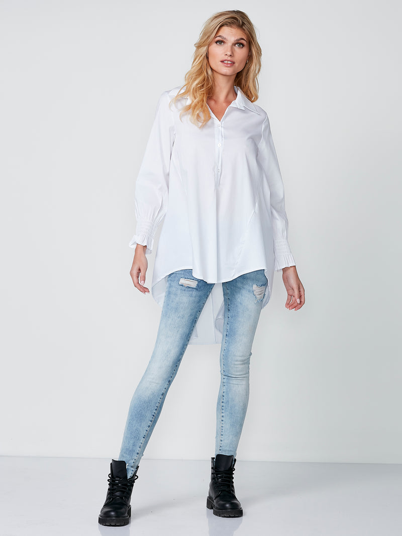 NÜ Chemise longue OUZO Chemises Blanc