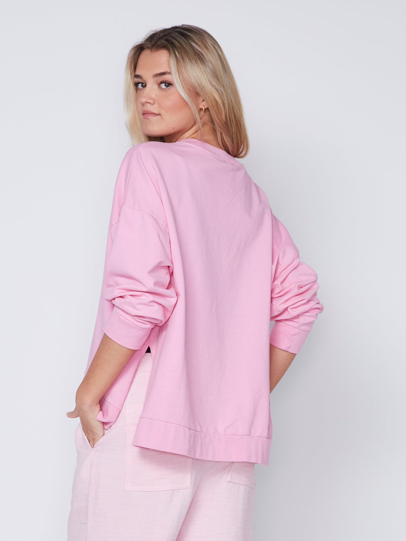 NÜ Pull-blouse OLINDA avec encolure en V Blouses 634 Pink Mist